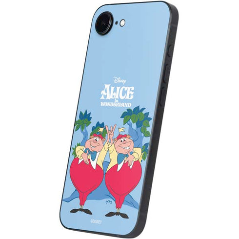 Disney Alice in Wonderland Tweedle Dee and Tweedle Dum iPhone 16e Skin